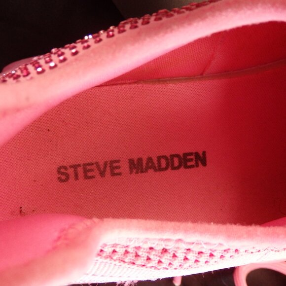 Steve Madden Maxima SM NY90 Hot Pink Sneakers - Picture 10 of 12